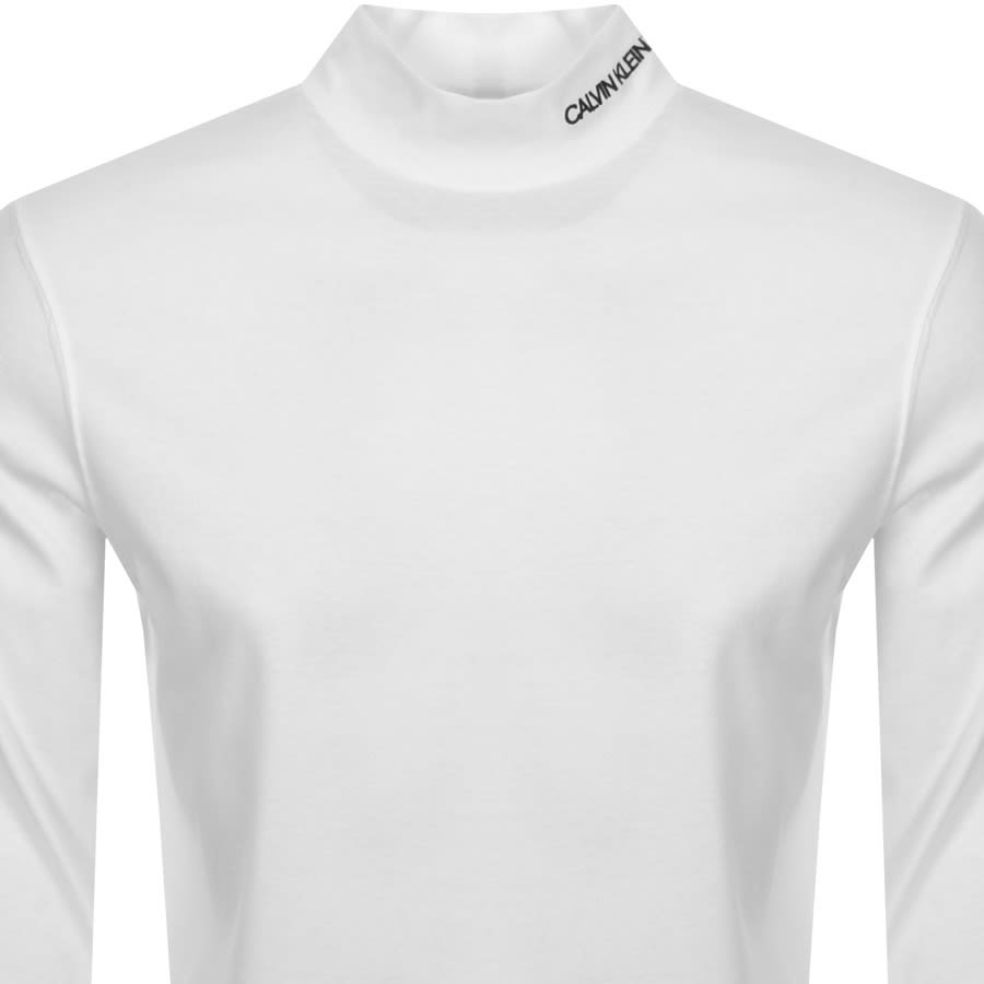 Alternative Image for ProductCalvin Klein Jeans Logo Long Sleeve T Shirt White2